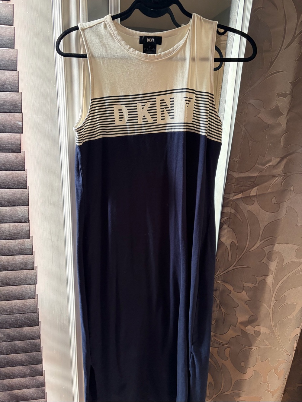 DKNY Ivory Crewneck Logo Tee